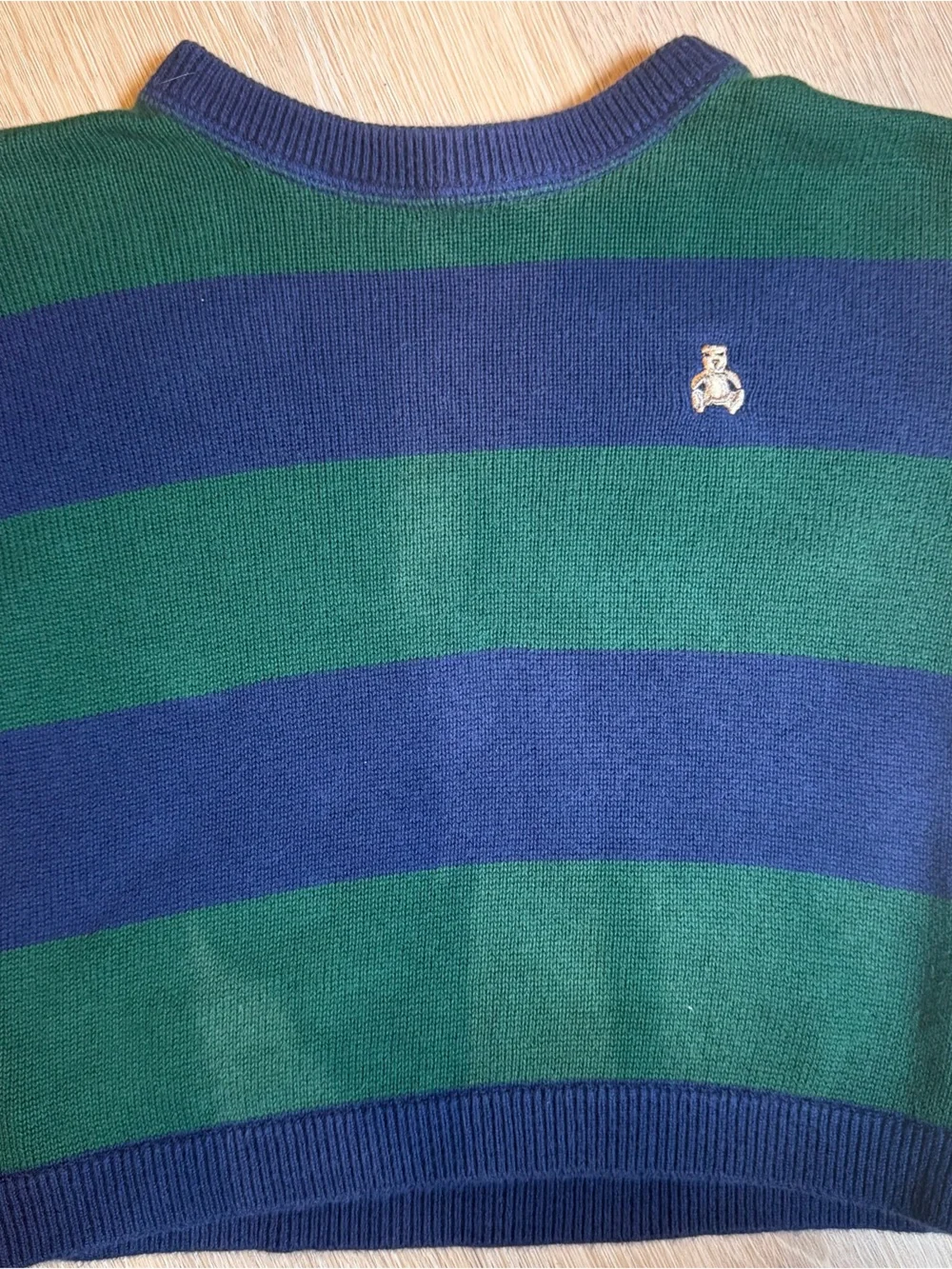 Baby Gap Brannan Bear Striped Knit Sweater 12–18M Colorblock